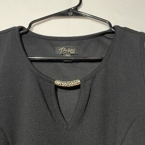 Thalia Sodi Asymmetric Hem Top Womens Small Black‎ Sleeveless Whymsigoth Preppy